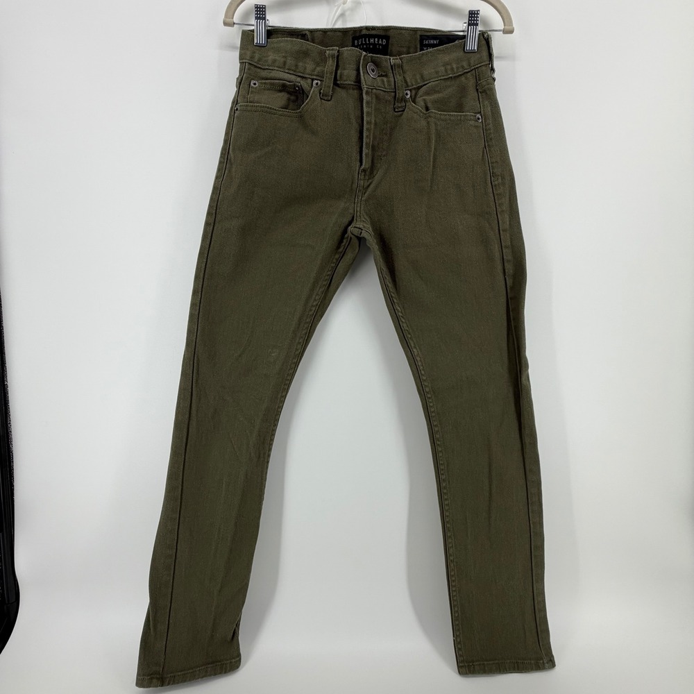 BULLHEAD DENIM CO. Skinny Jeans Olive Green W28 L30‎